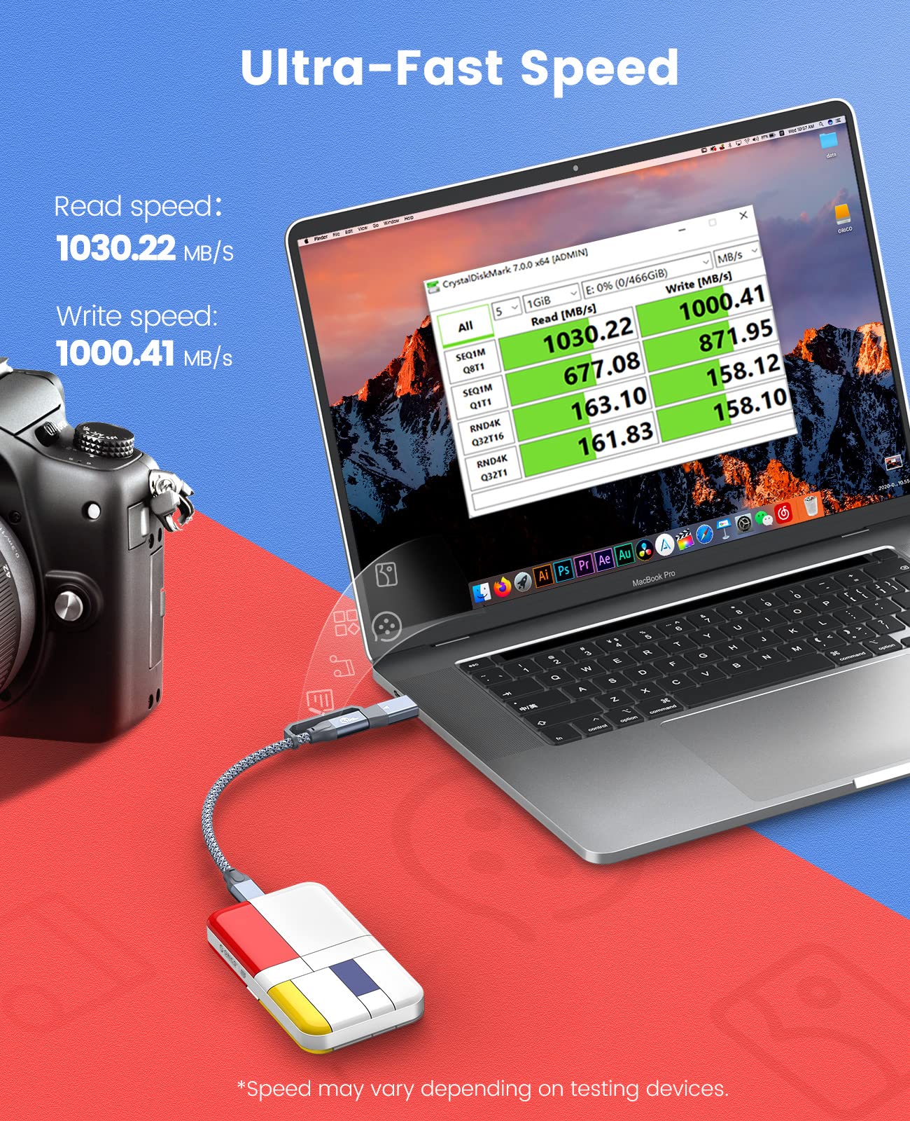 Amazon | ORICO SSD 1TB 外付けSSD ポータブルSSD USB3.2 GEN2 最大